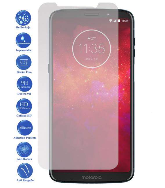 Protector de Pantalla Cristal Templado Vidrio 9H Premium para Motorola Moto Z3