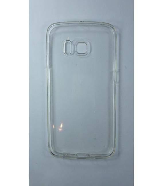 Funda de gel TPU carcasa silicona para Samsung Galaxy S6 Edge Transparente