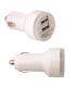 CARGADOR DE MECHERO DUAL PARA COCHE DOBLE USB BLANCO GALAXY S2 S3 S4 MINI TREND - thumbnail 1