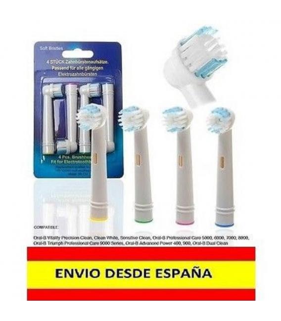 8 Recambios compatible con cepillo de dientes electrico ORAL B cabezal BRAUN