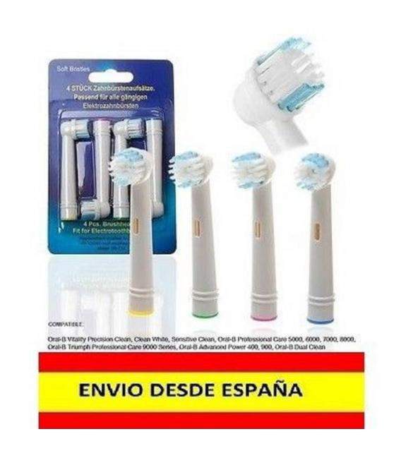 12 Recambios compatible con cepillo de dientes electrico ORAL B cabezal BRAUN