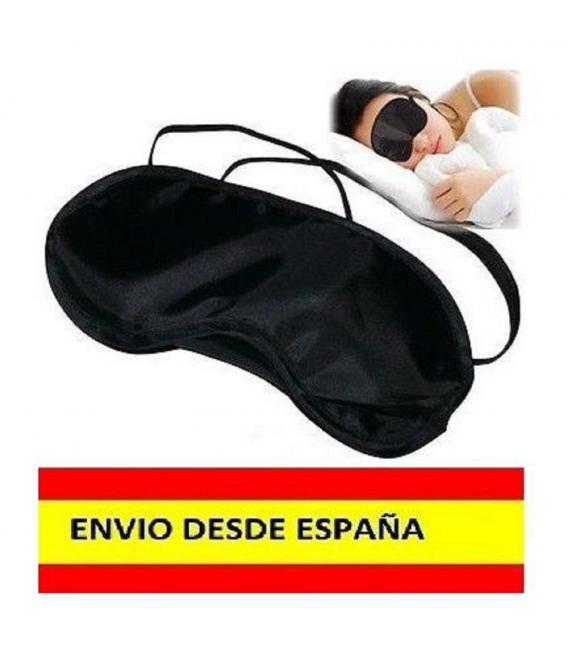 2x Antifaz Negro Mascara para Dormir Relajarse Viajar Tren Avion Cama tapar luz
