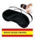4x Antifaz Negro Mascara para Dormir Relajarse Viajar Tren Avion Cama tapar luz - thumbnail 1