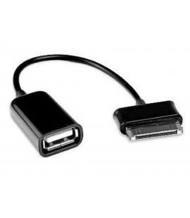 Cable adaptador OTG USB 2.0 Hembra a 30 Pin Macho Para Galaxy Tab Negro
