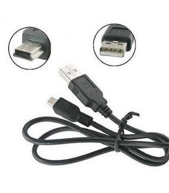 Cable cargador o de datos USB 2.0 a Mini USB B 5 para MP3 movil Camara MANDO PS3