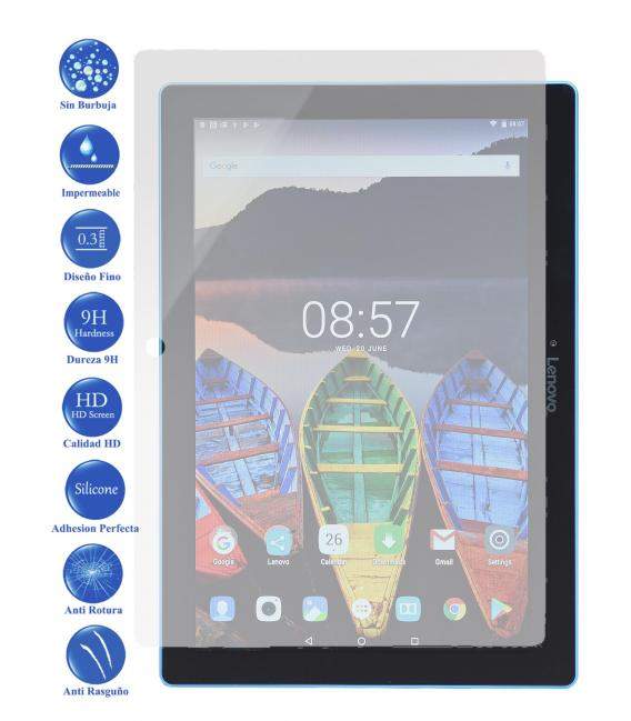 Protector de Pantalla Cristal Templado Vidrio 9H para Lenovo Tab 3 TB-X103F 10.1