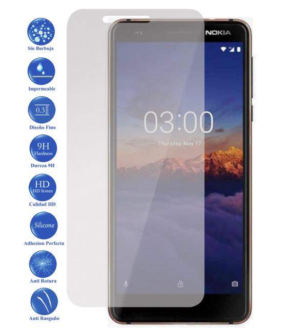 Protector de Pantalla Cristal Templado Vidrio 9H Premium para Nokia 3.1