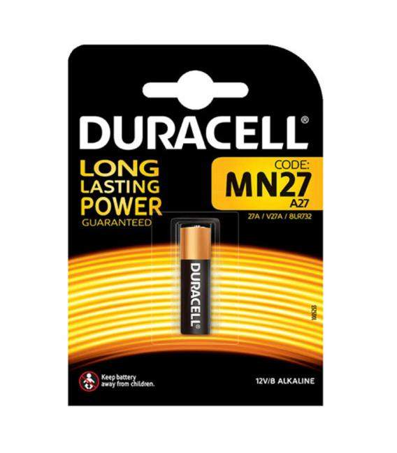 Pila Duracell bateria original Alcalina Especial A27 12V en blister 1X Unidad