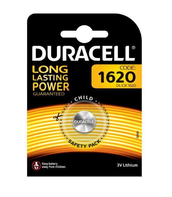 Pilas de boton Duracell bateria original Litio CR1620 3V en blister 10X Unidades