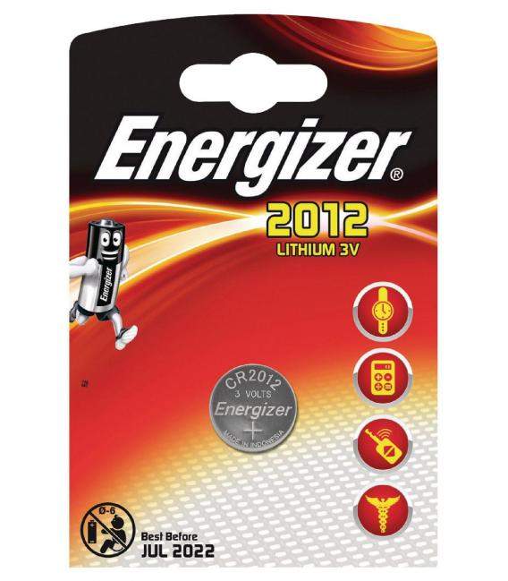 Pila de boton Energizer bateria original Litio CR2012 3V en blister 1X Unidad