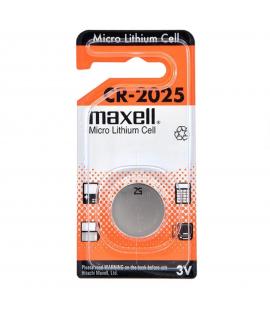 Pila de boton Maxell bateria original Litio CR2025 3V en blister 1X Unidad