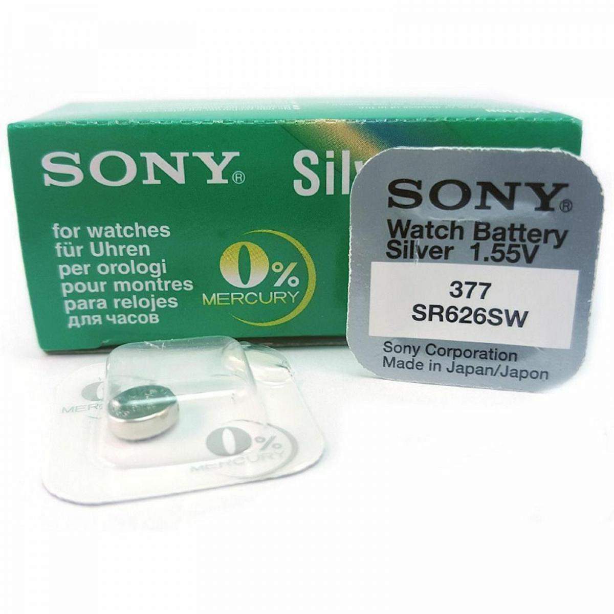 Pilas de boton Sony bateria original Oxido de Plata SR626SW blister 2X  Unidades