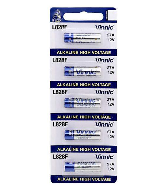 Pilas Vinnic bateria original Alcalina Especial LR27A 12V en blister 5X Unidades