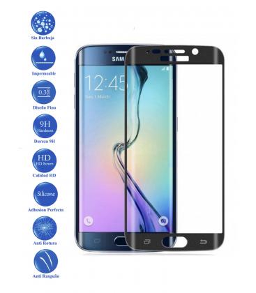 Merecer salir Robar a Protector de Cristal Templado Curvo 3D para Samsung Galaxy S7 Edge Color  Negro