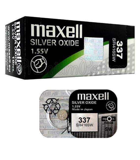 Pila de boton Maxell bateria original Oxido de Plata SR416SW blister 1X Unidad