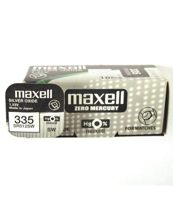 Pilas de boton Maxell bateria original Oxido de Plata SR512SW blister 2X Uds