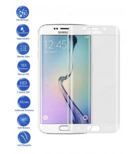 Protector de Cristal Templado Curvo 3D para Samsung Galaxy S7 Edge Color Blanco