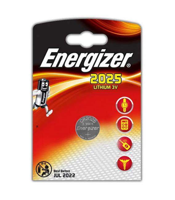 Pilas de boton Energizer bateria original Litio CR2025 3V en blister 2X Unidades