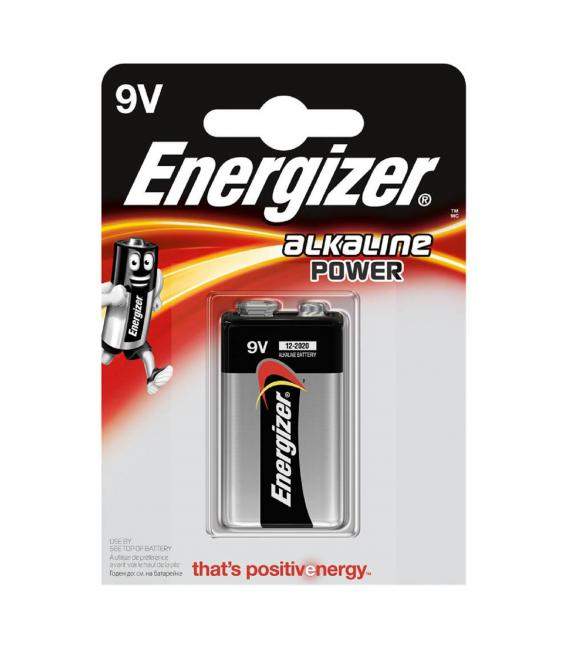 Pila Energizer bateria original Alcalina Petaca LR6 9V en blister 1X Unidad