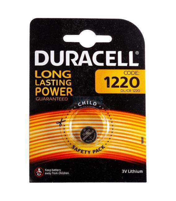 Pilas de boton Duracell bateria original Litio CR1220 3V en blister 5X Unidades
