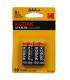 Pilas Kodak bateria original Alcalina Tipo AAA LR03 en blister 4X Unidades