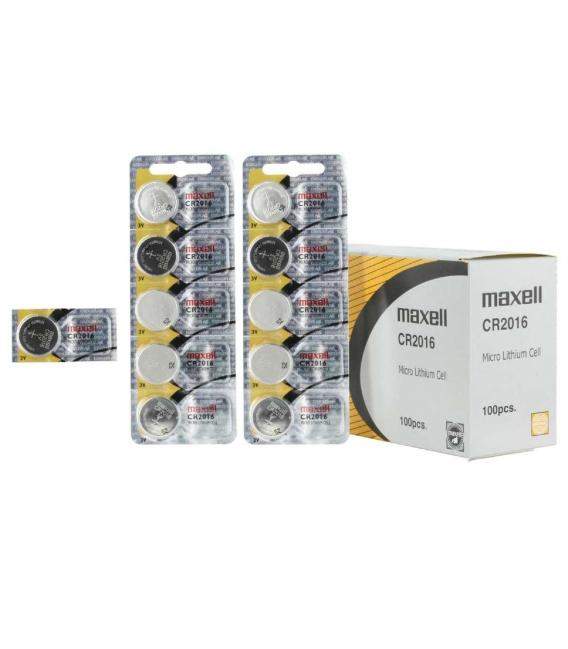 Pilas de boton Maxell bateria original Litio CR2016 NEW 3V blister 5X Unidades
