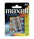Pilas Maxell bateria original Alcalina Tipo AA LR6 en blister 6X Unidades