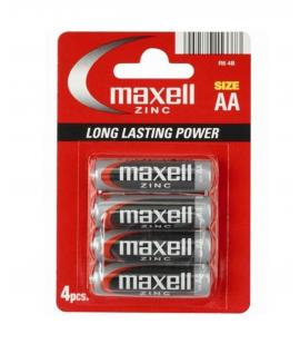 Pilas Maxell bateria original Salina Manganeso Tipo AA R6 en blister 4X Unidades
