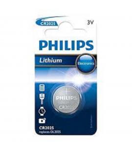 Pilas de boton Philips bateria original Litio CR2025 3V en blister 2X Unidades