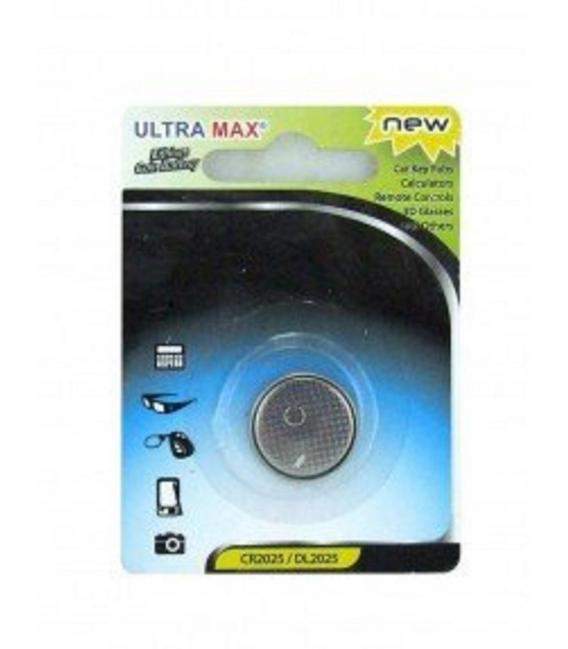 Pila de boton Ultramax bateria original Litio CR2016 3V en blister 1X Unidad