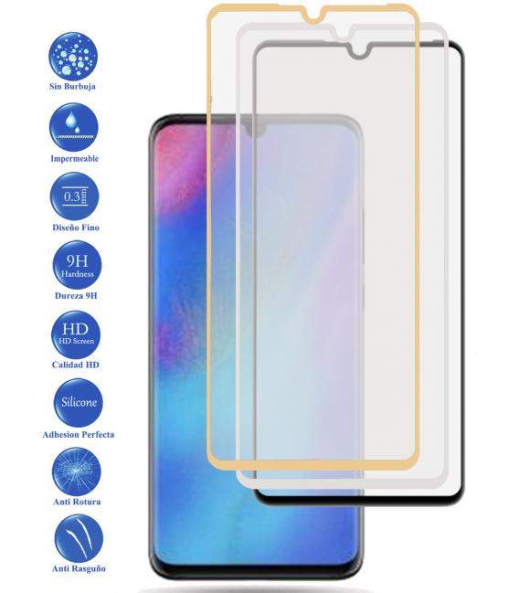Protector de Cristal Templado Completo 3D 9H para Huawei P30 Pro Elige Color