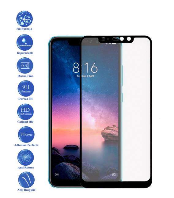 Protector de Cristal Templado Completo para Xiaomi Redmin Note 6 Pro Elige Color