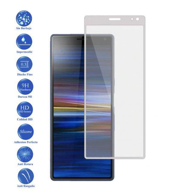 Protector de Cristal Templado Completo 3D 9H para Xperia 10 Plus Elige Color