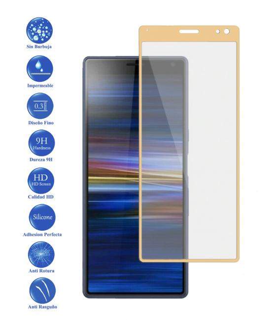Protector de Cristal Templado Completo 3D 9H para Xperia 10 Plus Elige Color