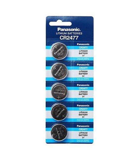 Pilas de boton Panasonic bateria original Oxido de Plata CR2477 blister 5X Uds