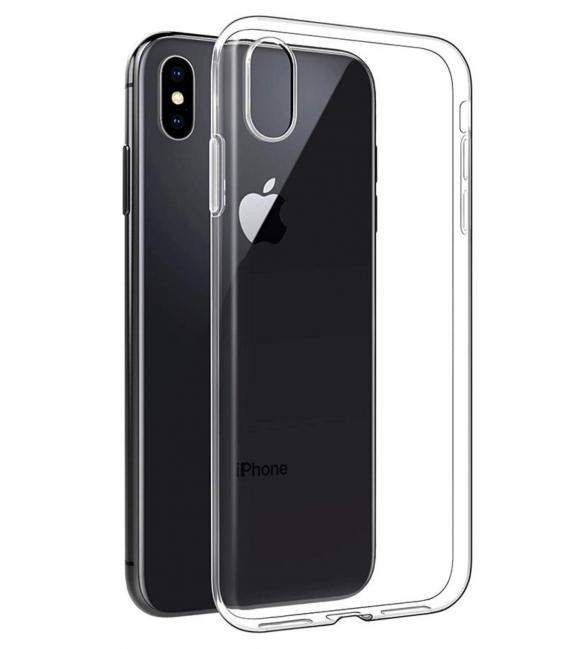 Funda de gel TPU carcasa protectora silicona para movil Iphone XS Transparente