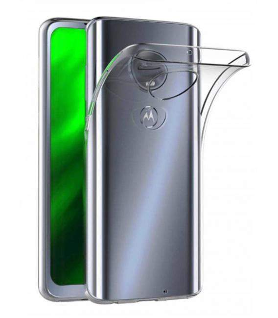 Funda de gel TPU carcasa silicona para movil Motorola Moto G7 Plus Transparente