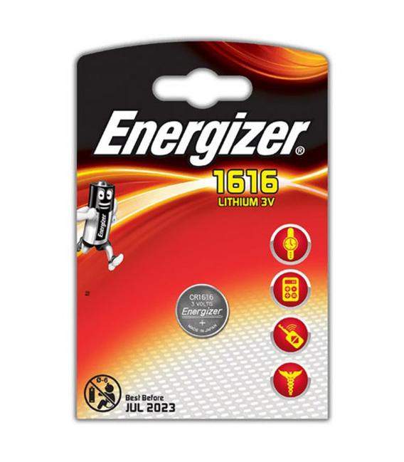 Pila de boton Energizer bateria original Litio CR1616 3V en blister 1X Unidad