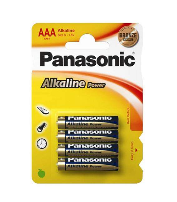 Pilas Panasonic bateria original Alcalina Tipo AAA LR03 1.5V blister 4X Unidades