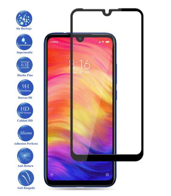 Protector de Cristal Templado Completo 3D 9H para Xiaomi Redmi 7 Elige Color