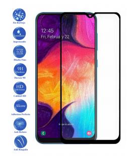 Protector de Cristal Templado Completo 3D 9H para Galaxy A50 Elige Color