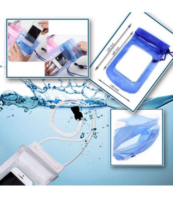Funda Acuática Universal móvil Bolsa Estanca Impermeable Sumergible Transparente