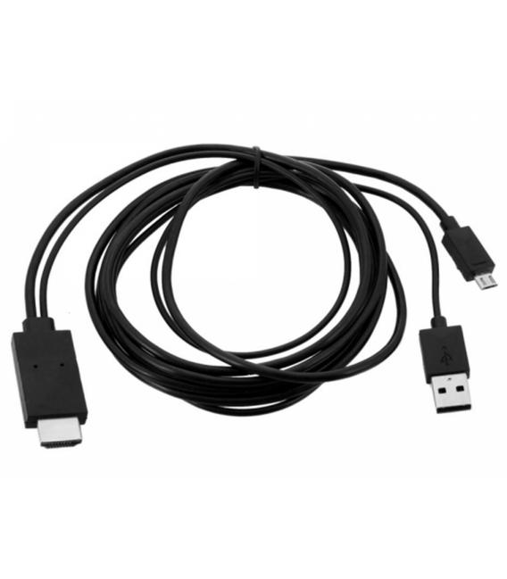 Cable Mhl Micro Usb A Hdmi Hdtv Adaptador Para Sony Ericsson Xperia Z Y Z1 Z 1