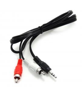 Cable Audio Mini Jack 3.5 mm macho a 2 RCA Macho 1 metro auriculares estereo