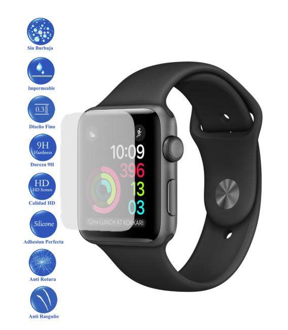 Protector de Pantalla Cristal Templado Vidrio 9H para Apple Watch Series 2 42mm