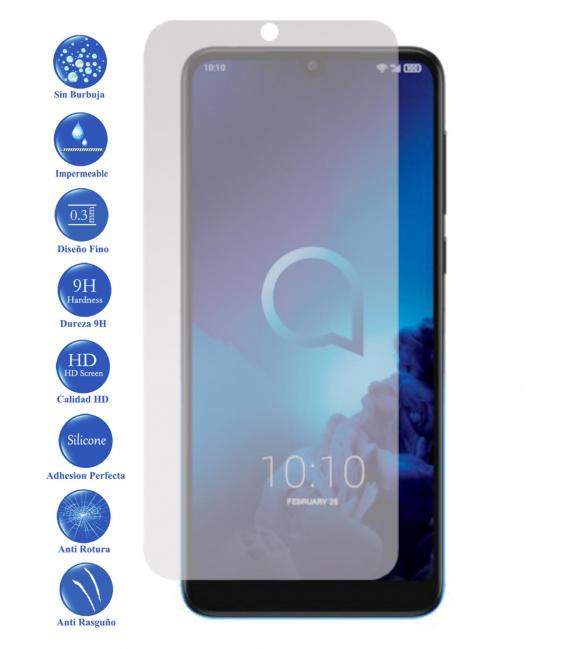 Protector de Pantalla Cristal Templado Vidrio 9H Premium para Alcatel 3 2019