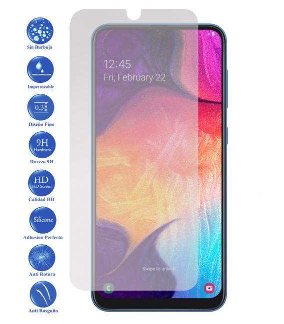 Protector de Pantalla Cristal Templado Vidrio 9H para Samsung Galaxy A70 2019