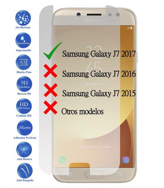 Protector de Pantalla Cristal Templado Vidrio para Samsung Galaxy J7 2017 J730