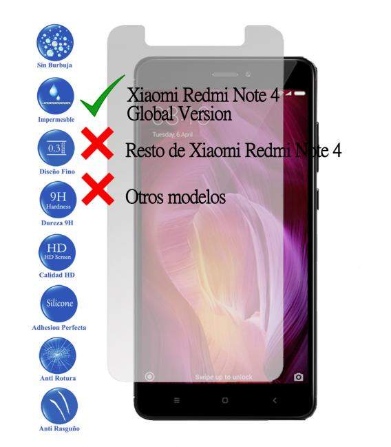 Protector de Pantalla Cristal Templado Vidrio para Xiaomi Note 4 Global Version