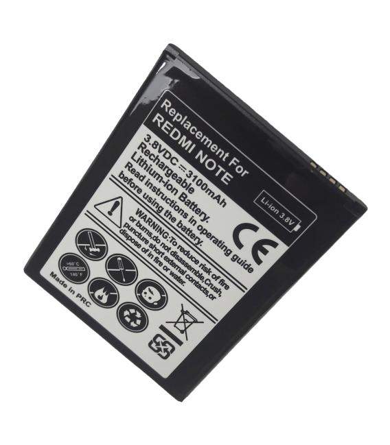 Bateria de recambio Modelo BM42 para movil Xiaomi Redmi Note capacidad 3100 mah
